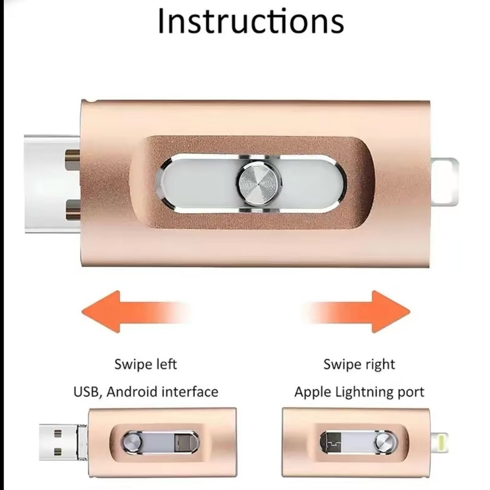 Black Flash Drive for iOS & PC - Picture 6 of 8